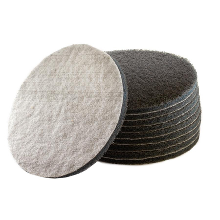 UNEEDA Sanding Disc 6" UNEELON Non-Woven pad Hook & Loop Ultra Fine Grey (Ultra Fine) M-178129